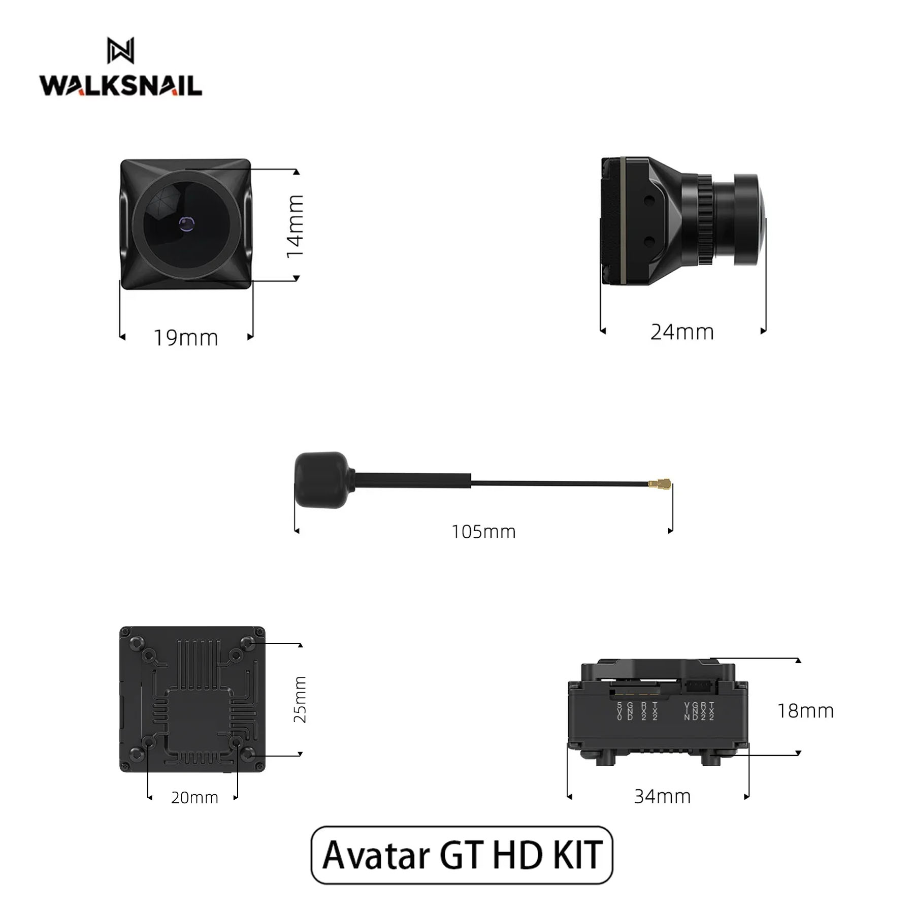 Walksnail アバター GT HD キット 2W VT - Walksnail Avatar Hd Pro Kit のレビューと価格