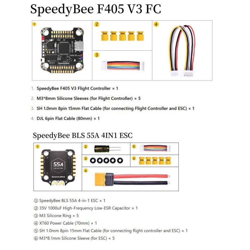 SpeedyBee F4 F405 V4 55A BLS 3 - Speedybee F405 V4 Bls 55A Stack のレビューと価格